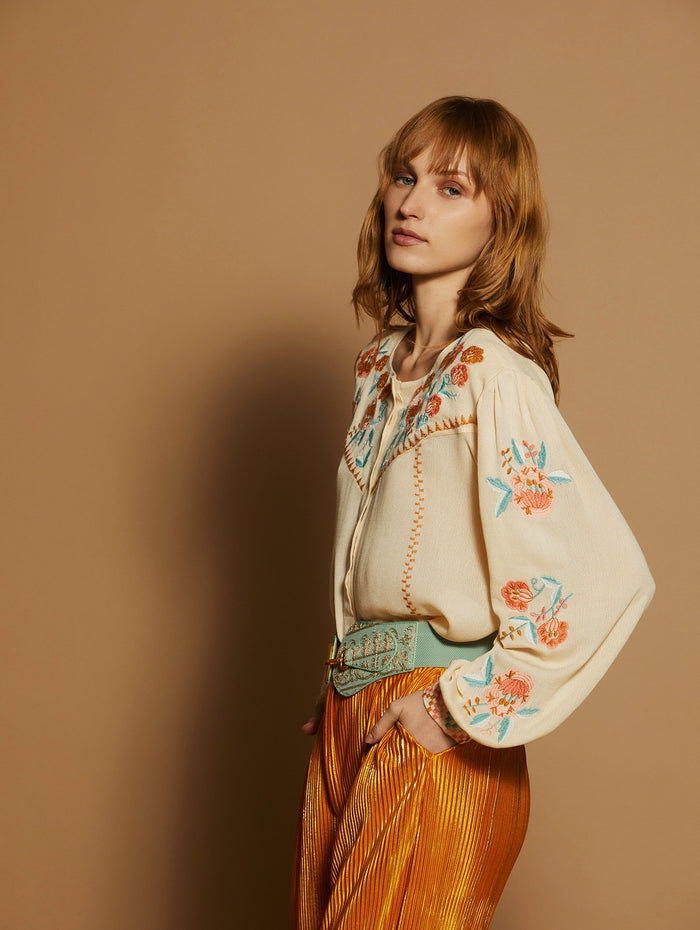 Chemisier bambula beige
