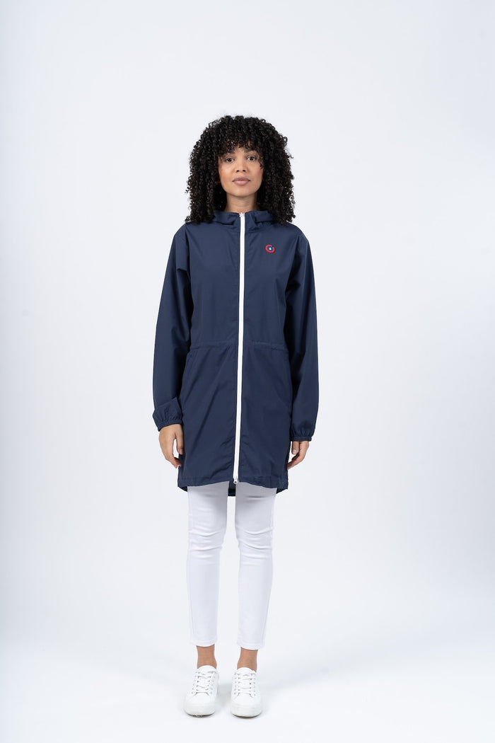 imperméable bleu nuit femme
