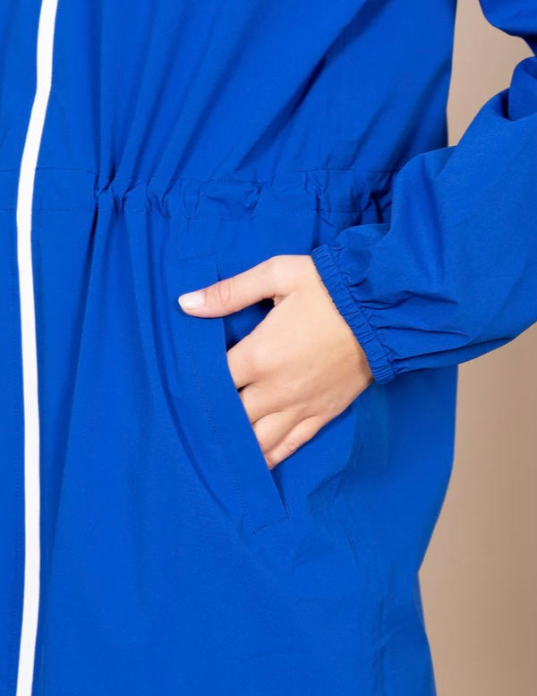 imperméable bleu roi tendance