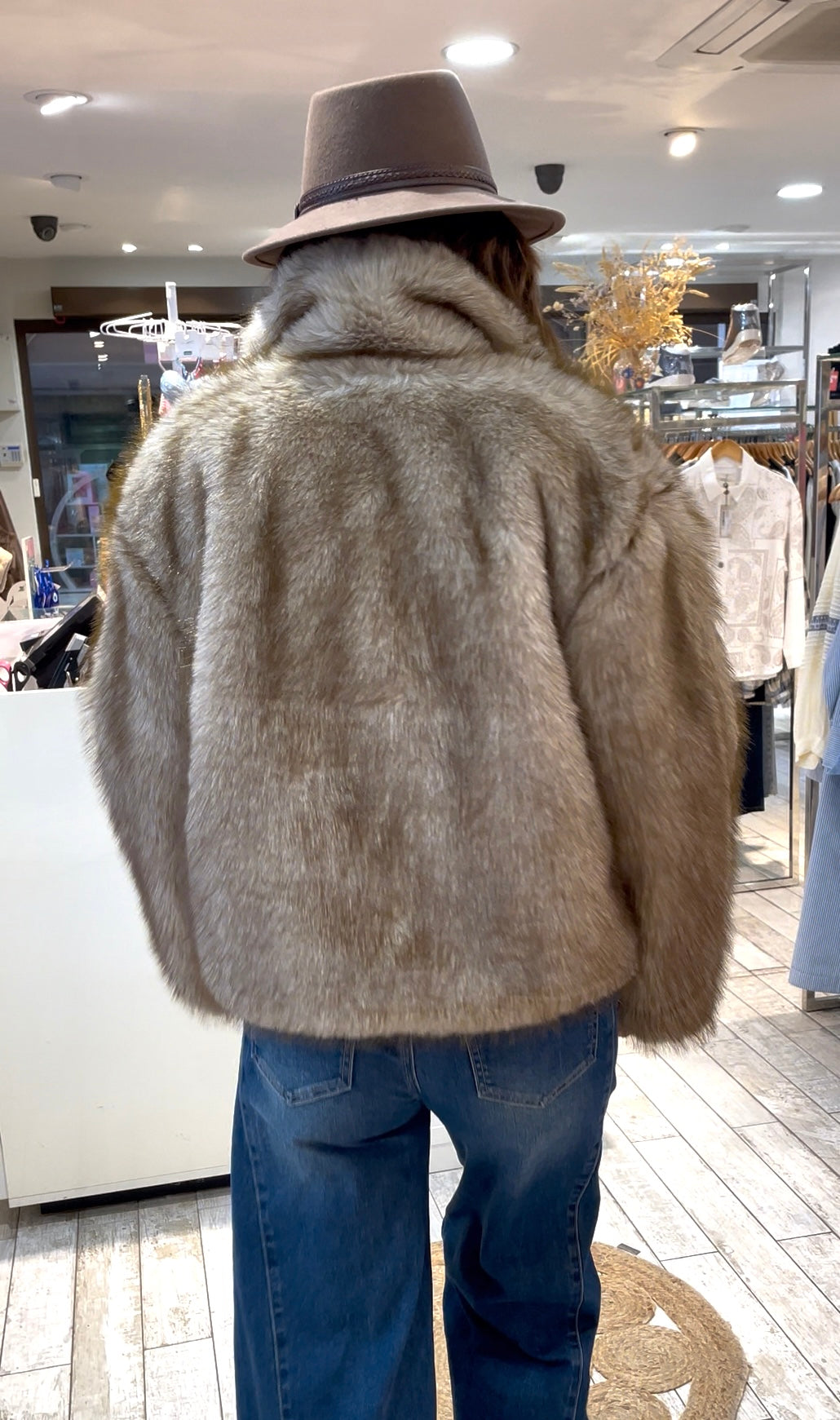 veste fausse fourrure oversize femme Gypsy Bohème