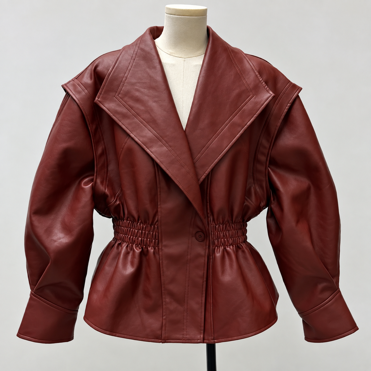Veste EVA Cognac – Effet cuir