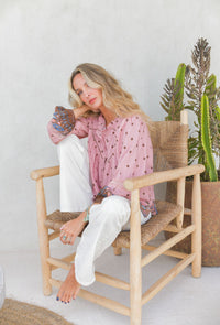 Blouse Bohème Solina Pink Paisley