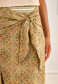 JUPE KORLIT – Jupe midi imprimé bohème