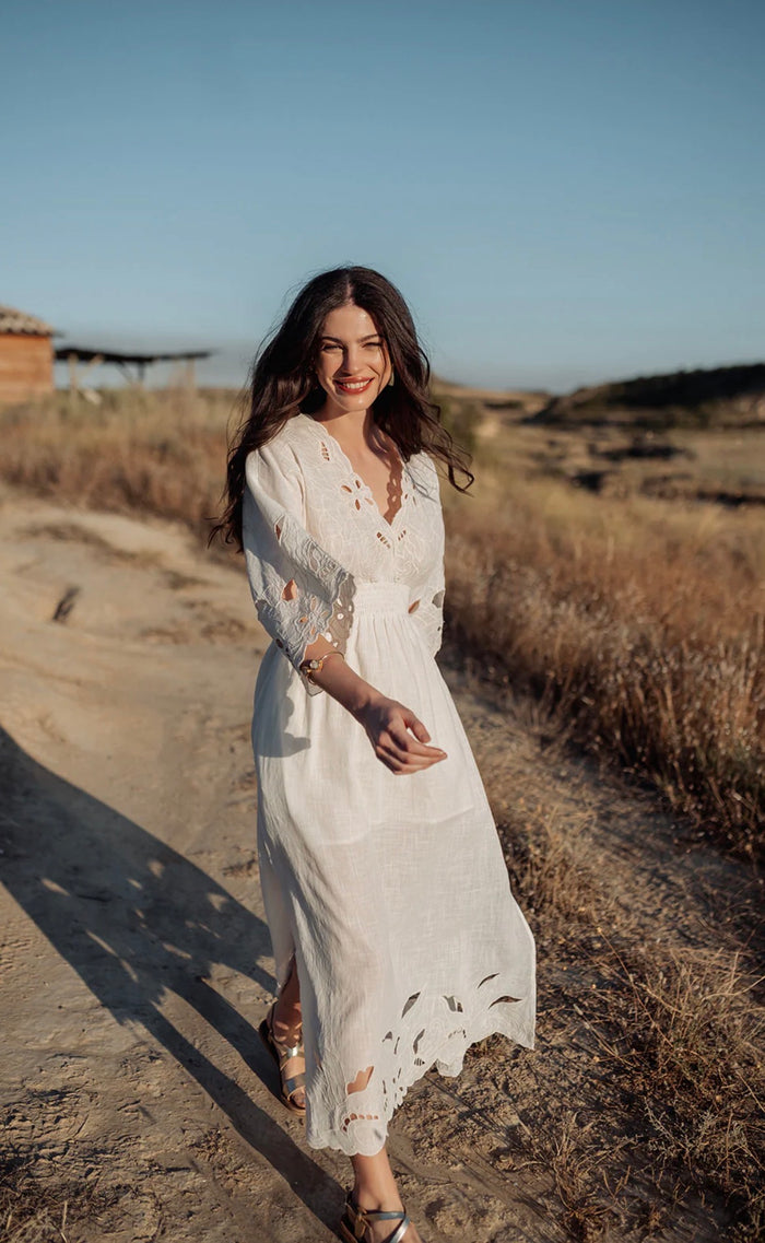 Robe Éclat Bohème Blanche