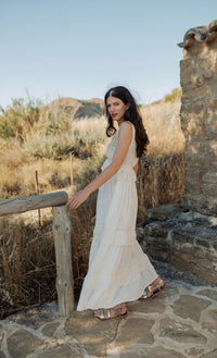 Robe Bohème Longue AMBRE White