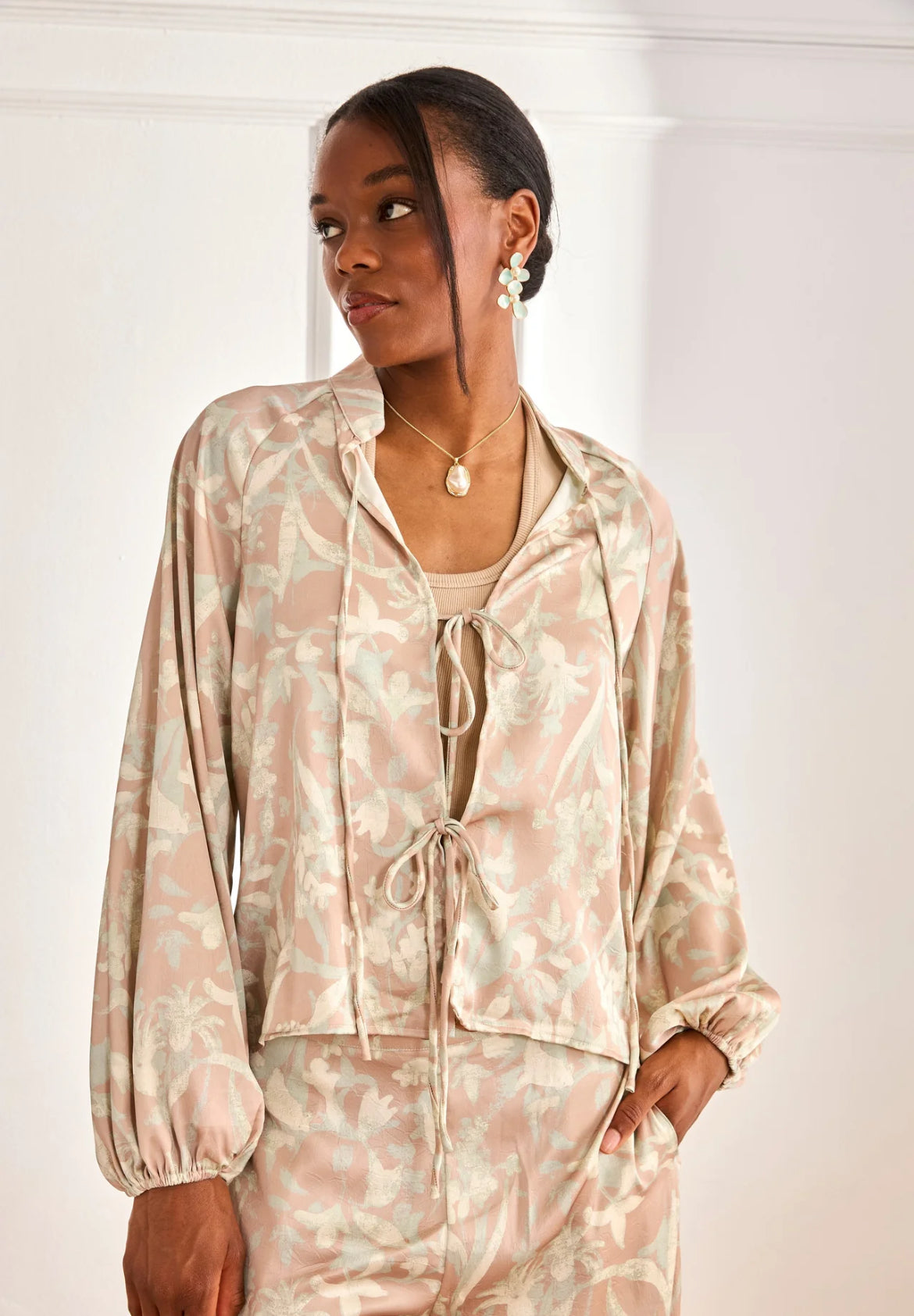 Blouse LONI – Imprimé floral bohème