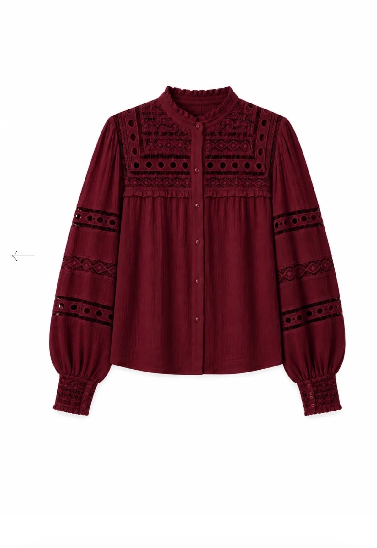 Blouse SIMONE Grenat