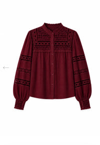Blouse SIMONE Grenat