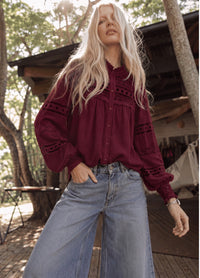 Blouse SIMONE Grenat