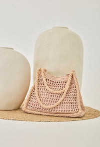 Sac DALIA – Crochet Bohème Rose