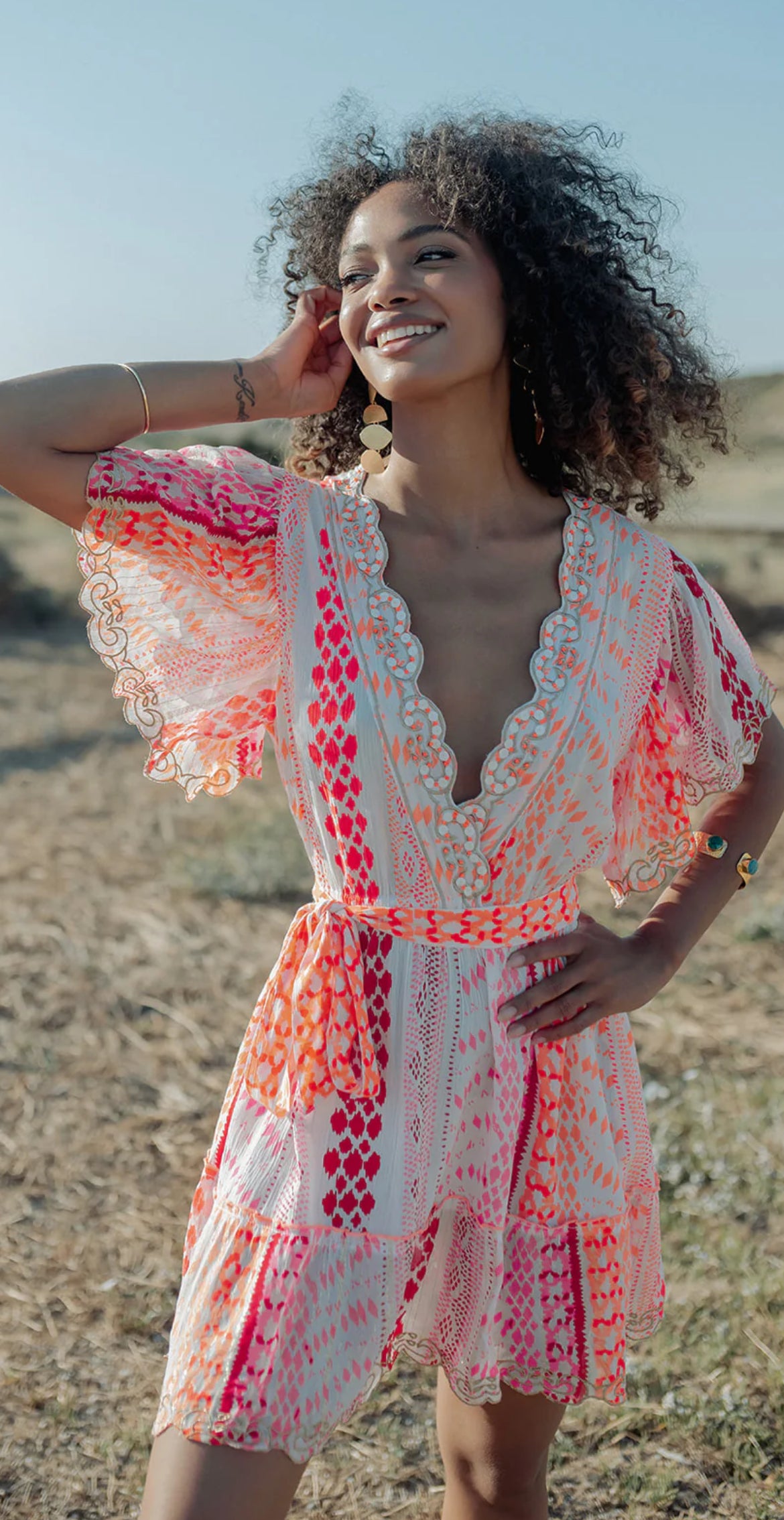 Robe Bohème Néon Sunset
