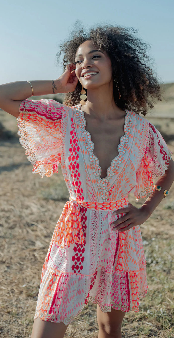 Robe Bohème Néon Sunset