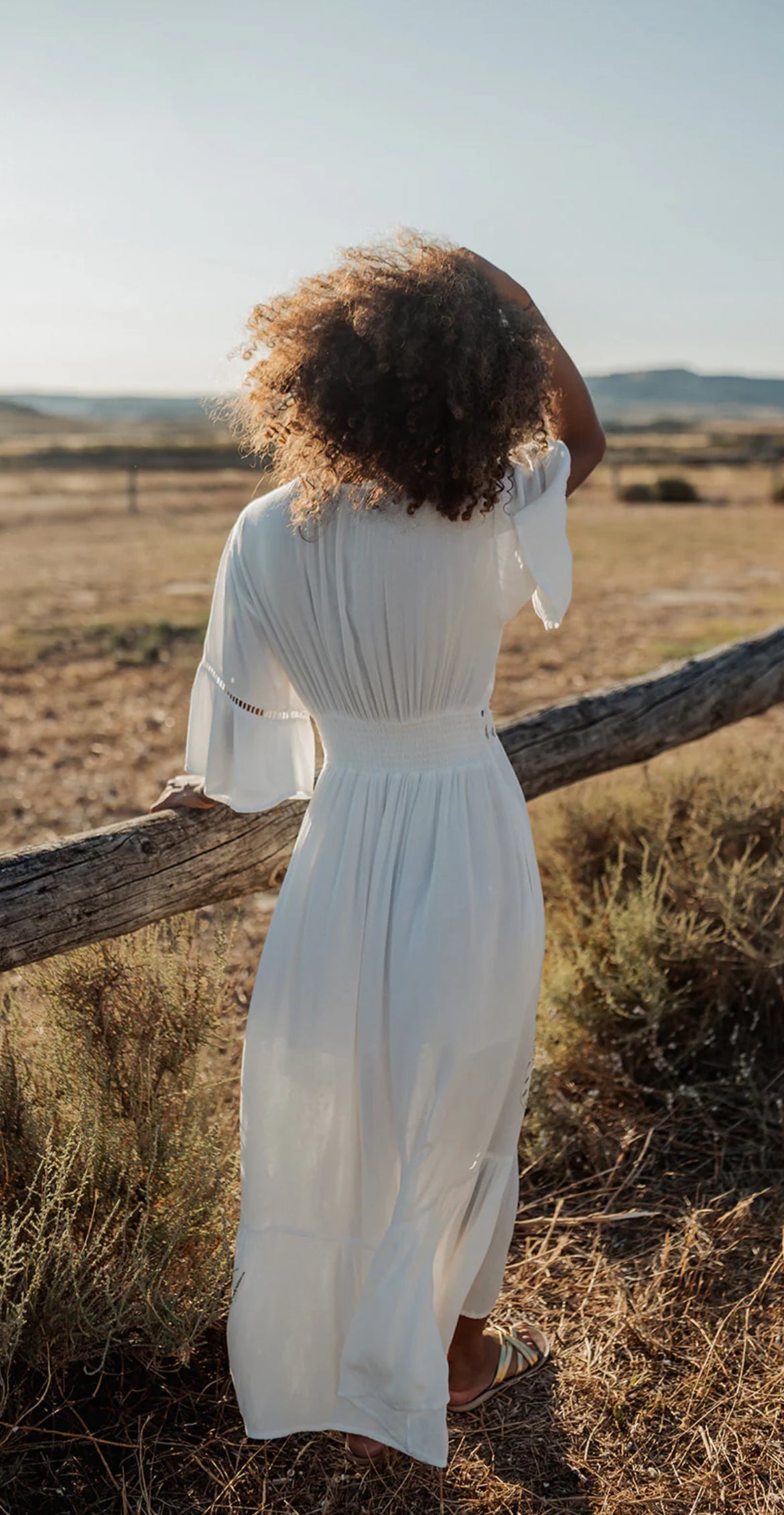 Robe Bohème Longue CALISTA White