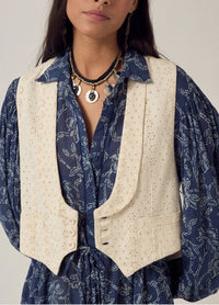 Gilet Florence écru