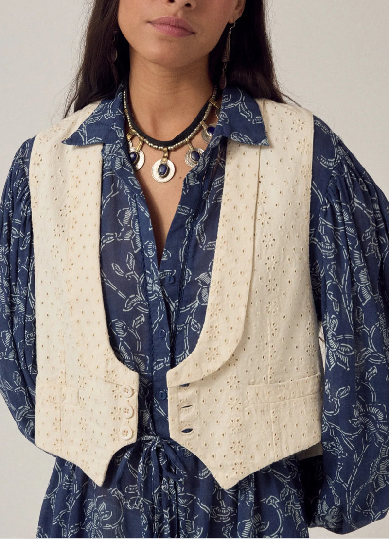 Gilet Florence écru