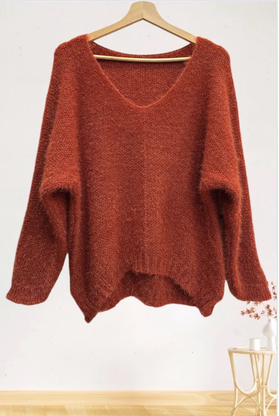 Pull Glow Brique irisé