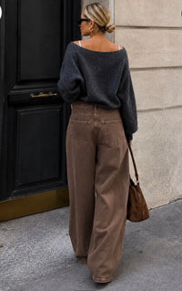 Pantalon FLO – Chocolat