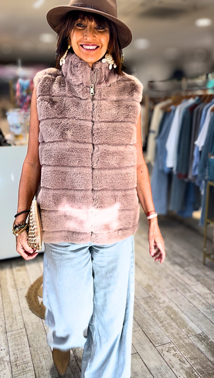 Veste sans manches NOVA Taupe