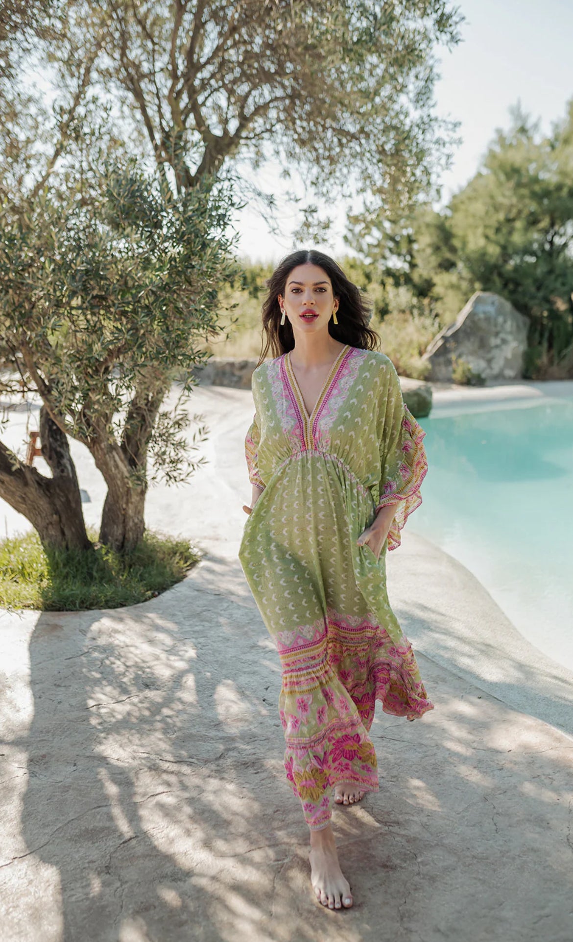 Robe Bohème LILYA Green