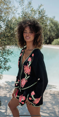 Short Bohème Brodé LUMA Black