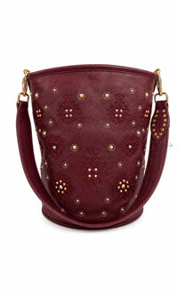 Sac Moka Bucket Bordeaux