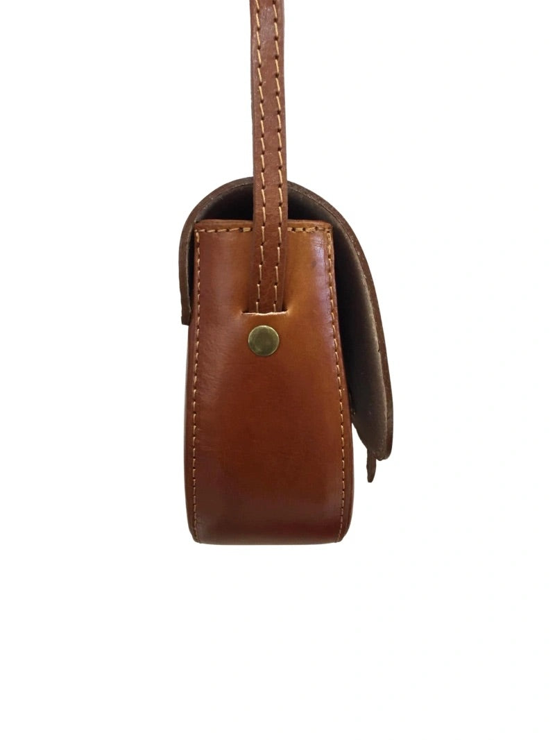 Sac JOLLY en cuir camel