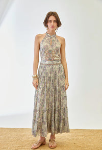 Jupe DEMI taille smockée fluide été