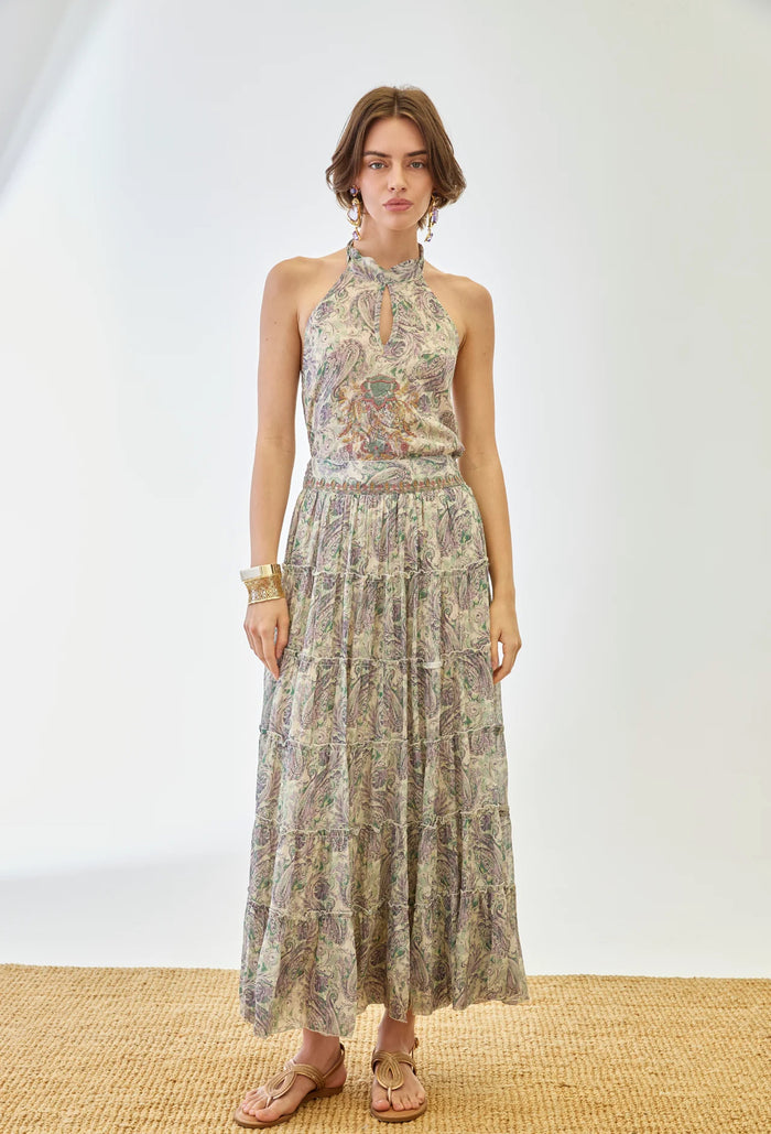 Jupe DEMI taille smockée fluide été