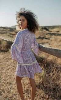 Robe courte bohème LAVANDEA