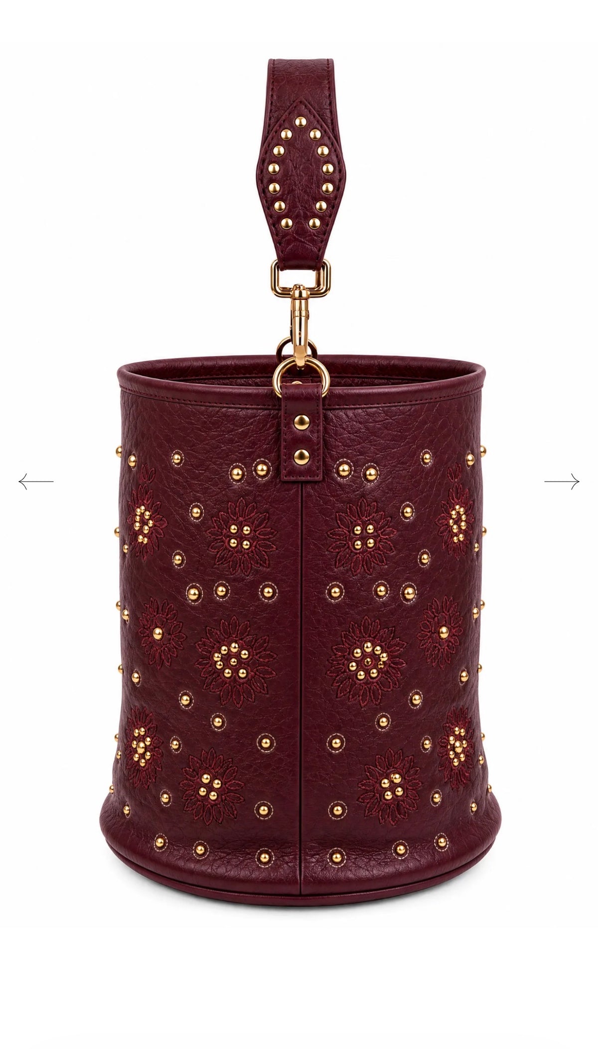 Sac Moka Bucket Bordeaux