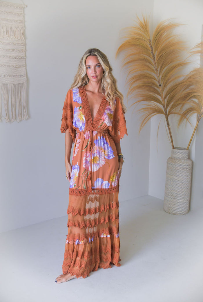 	robe bohème chic fluide femme été