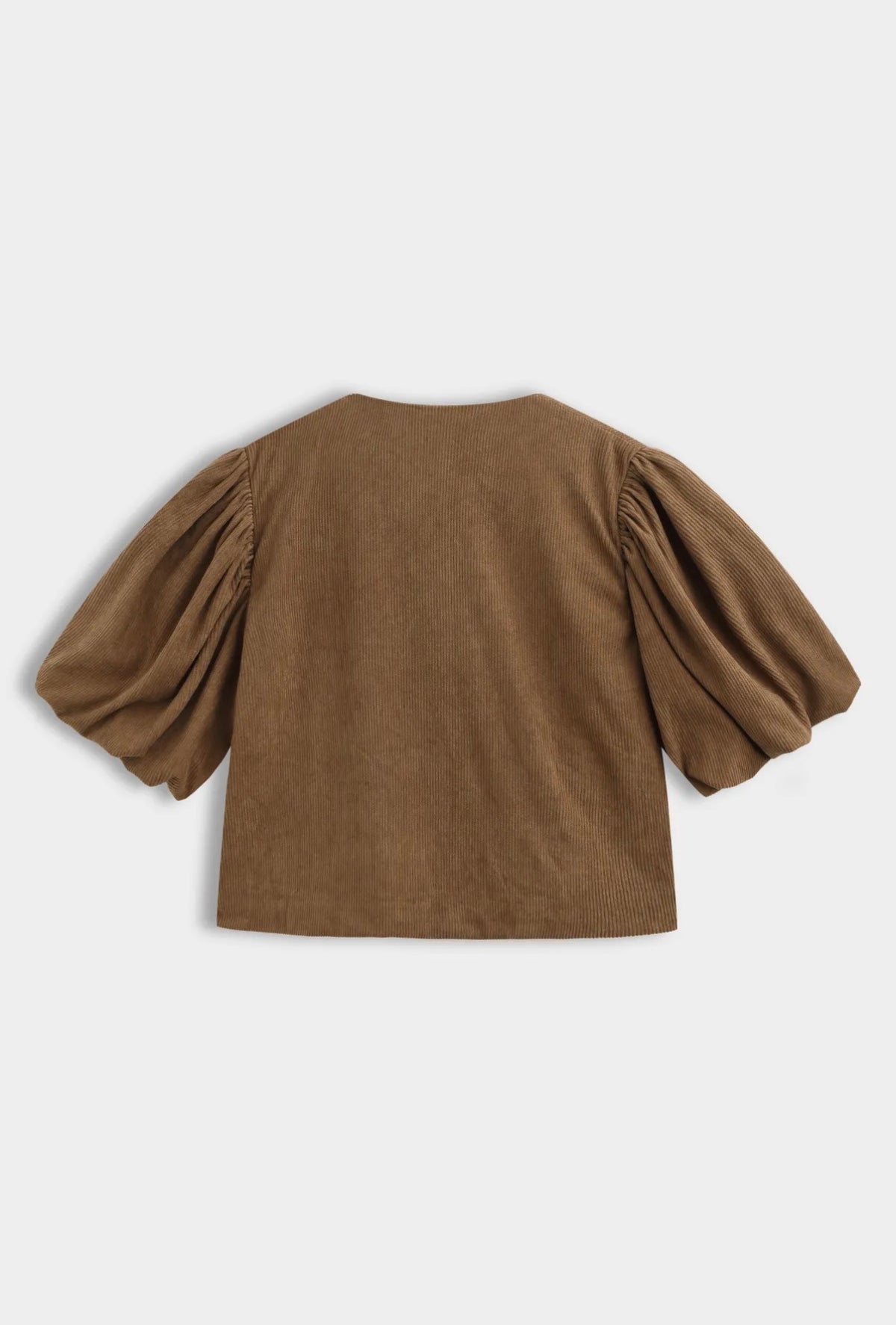 Veste courte Charlie chocolat en velours côtelé vue de dos – Gypsy Bohème