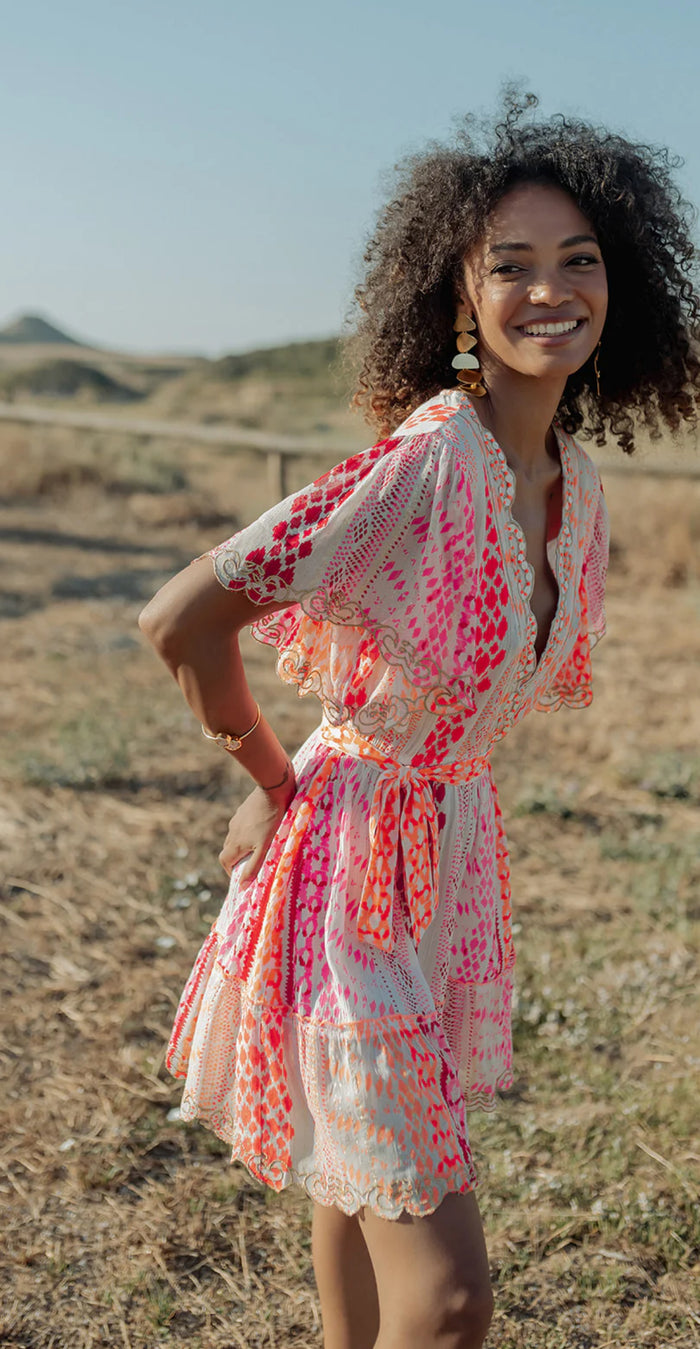 Robe Bohème Néon Sunset