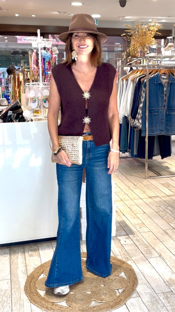 Gilet Éclat Bohème choco