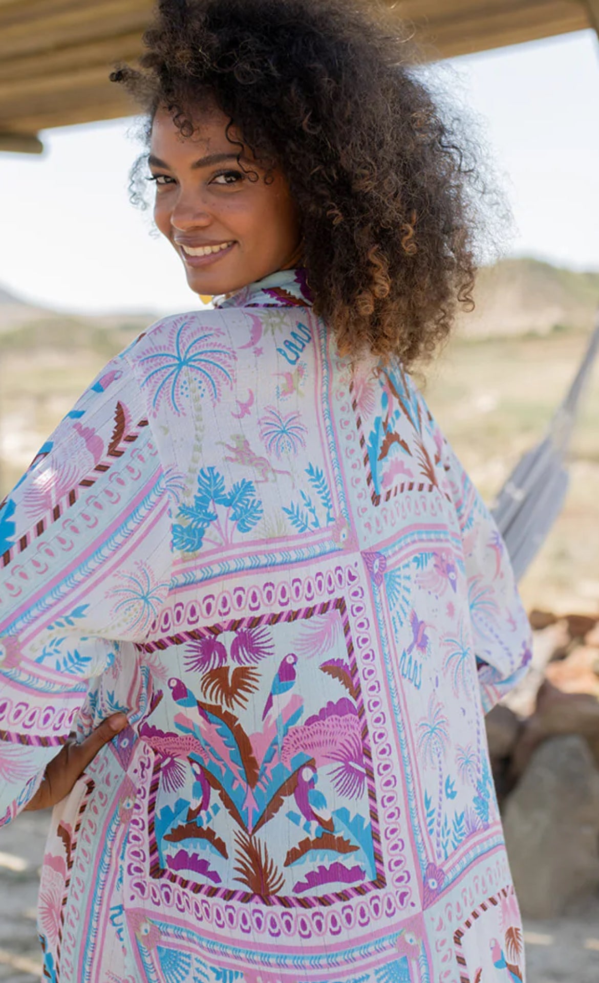 Robe Chemise Bohème Tahina