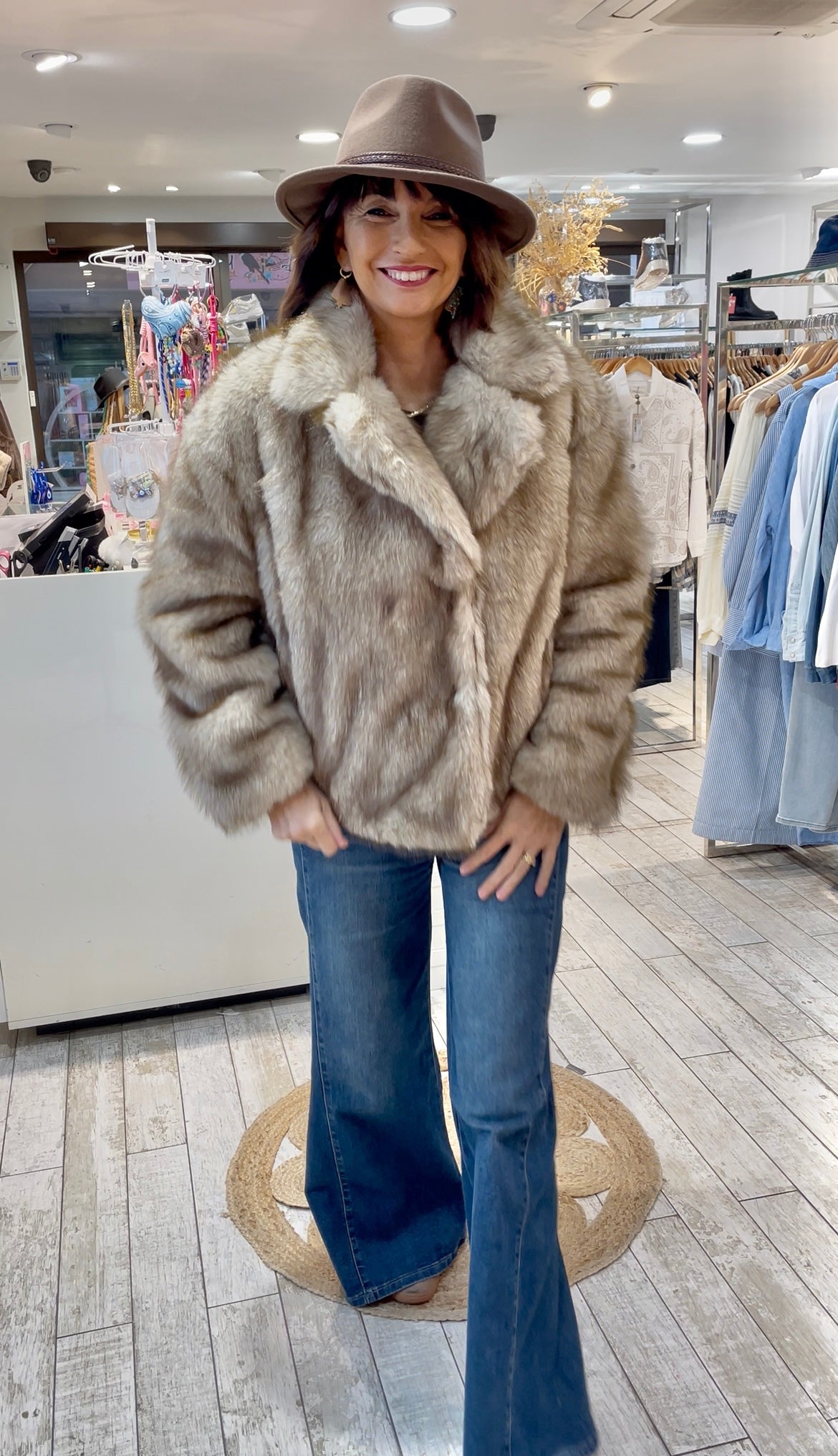 veste fausse fourrure oversize femme Gypsy Bohème