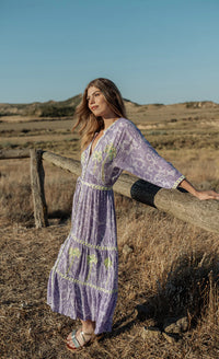Robe longue bohème LAVANDEA