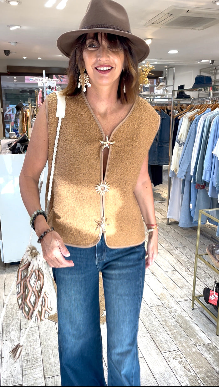 Gilet STELLA camel