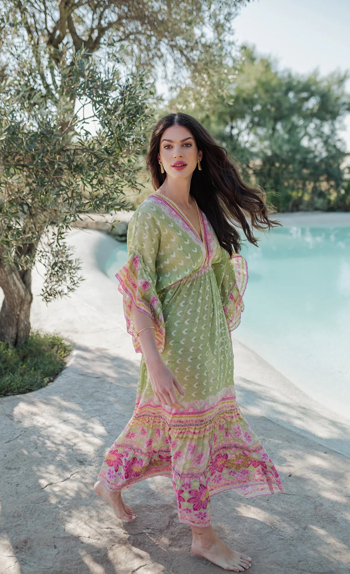 Robe Bohème LILYA Green