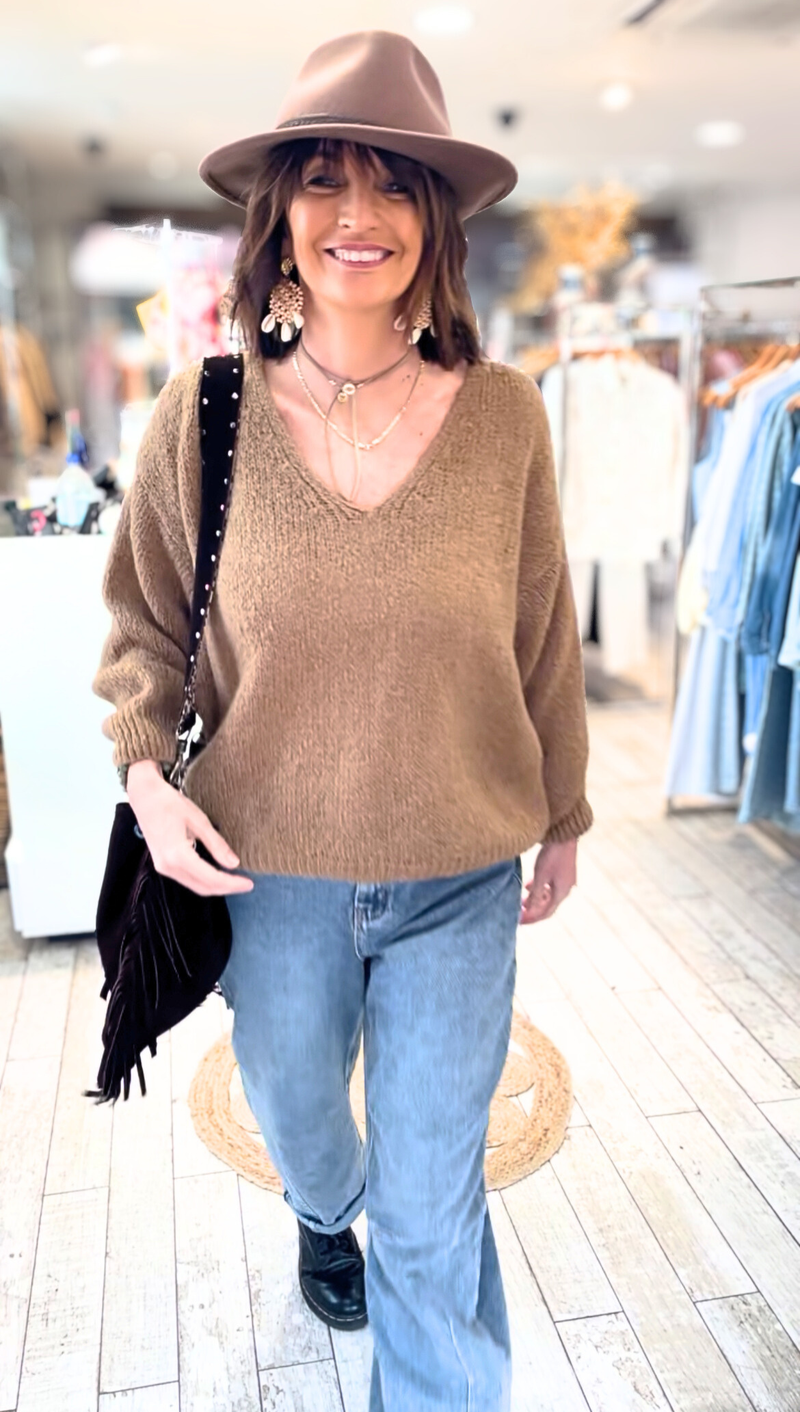 Pull Mila Camel