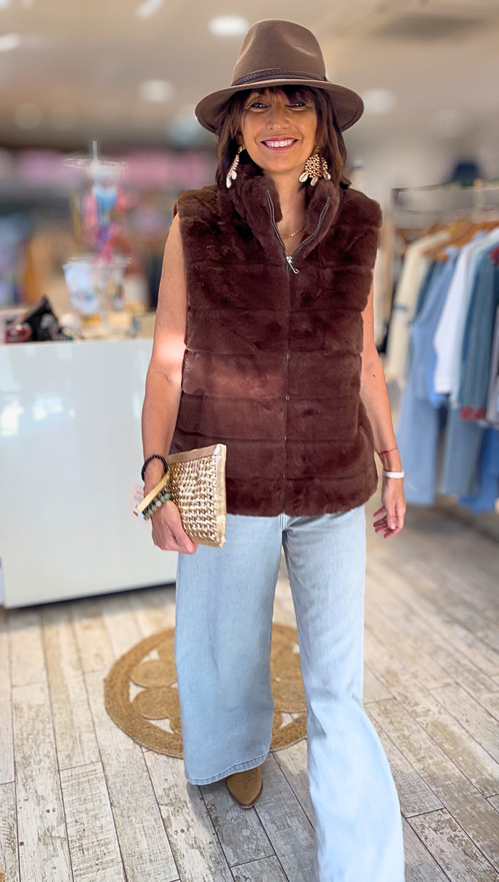 Veste sans manches NOVA Choco