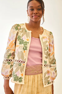 Veste VAREN – Esprit bohème brodé & sequins délicats