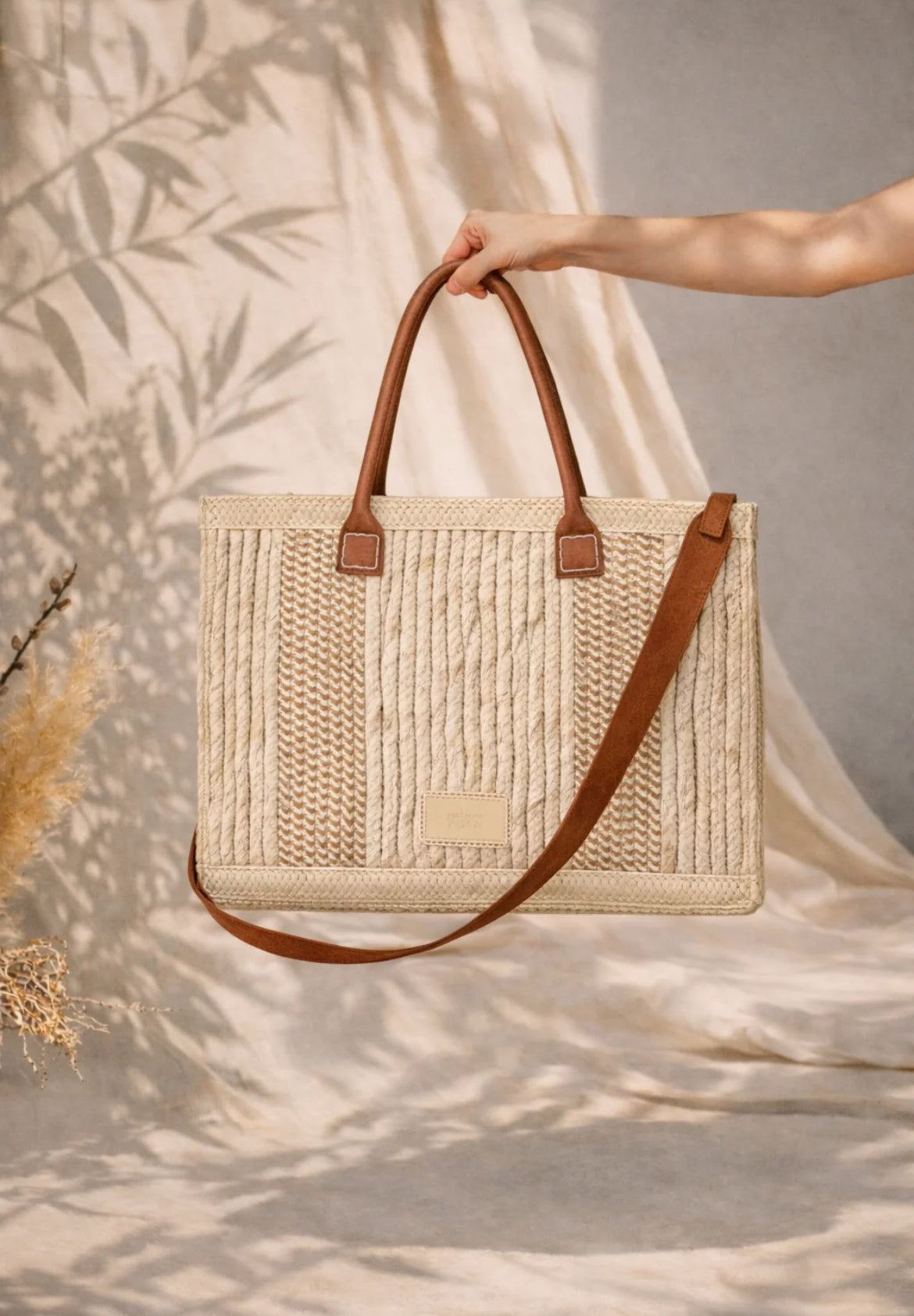 Sac ESQU – Shopper Raphia Naturel
