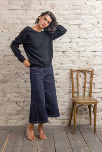 Pull Élia – Noir dos dentelle