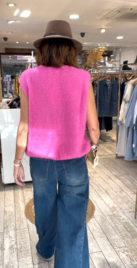 Gilet ÉCLAT BOHÈME fushia
