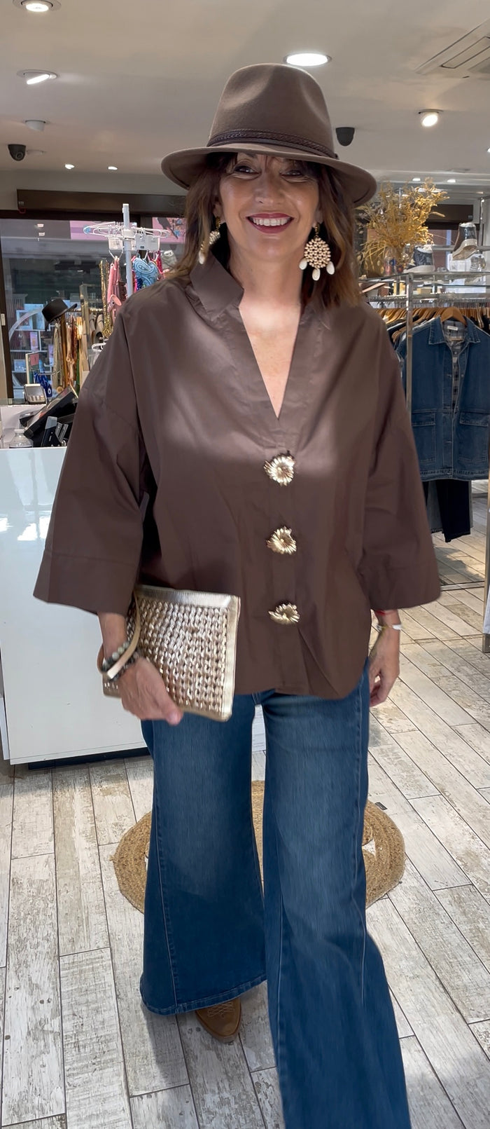 Chemise DIANA Choco