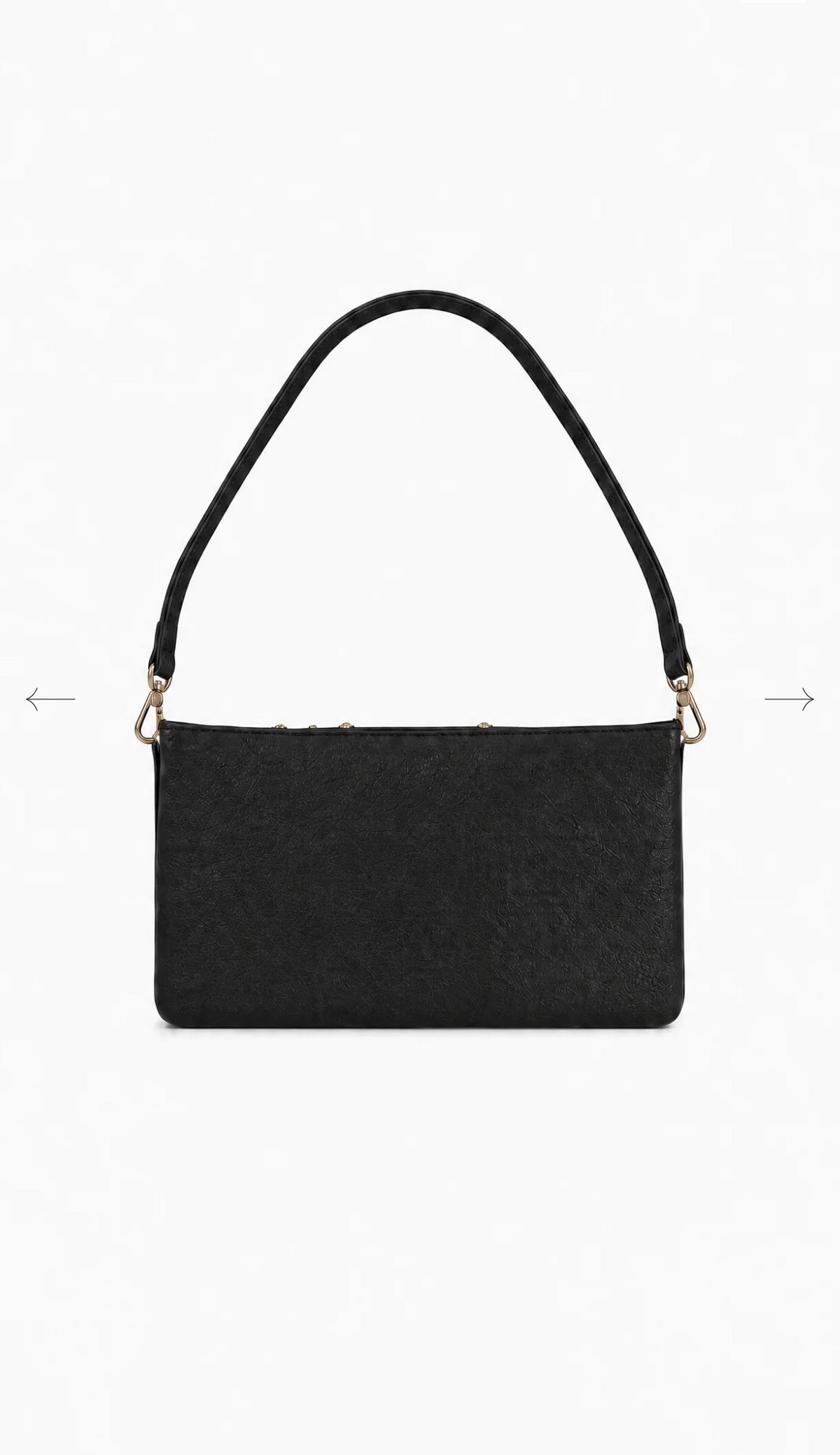 Pochette Moka en cuir noire