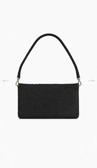 Pochette Moka en cuir noire