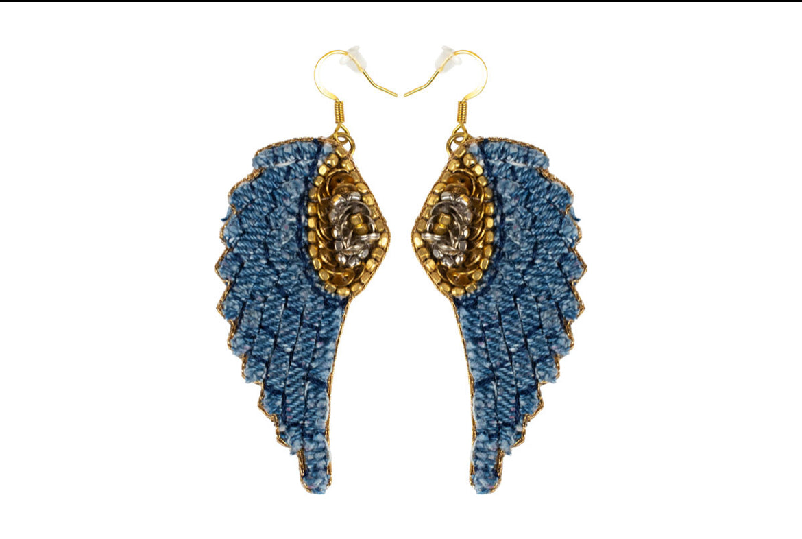 Boucle d’oreilles Angie Denim