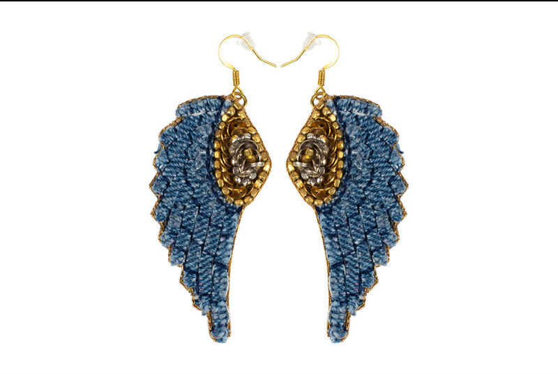 Boucle d’oreilles Angie Denim